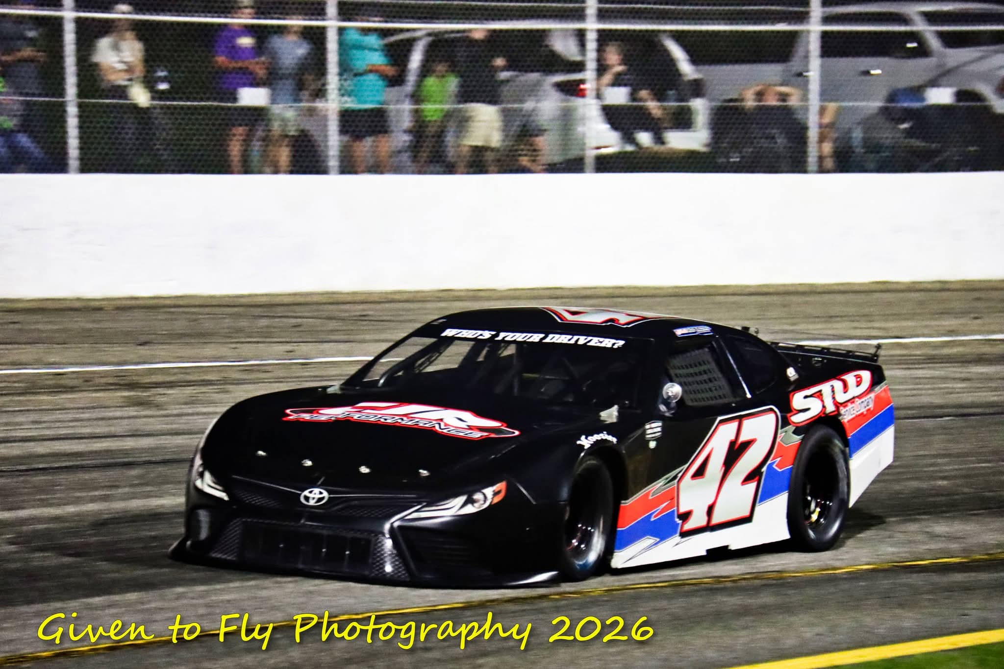 CjR Performance #42 race car on track